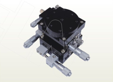 XYZR轴 千分尺微调架 LTP80-L-2 手动可调平台 四轴光学位移平台